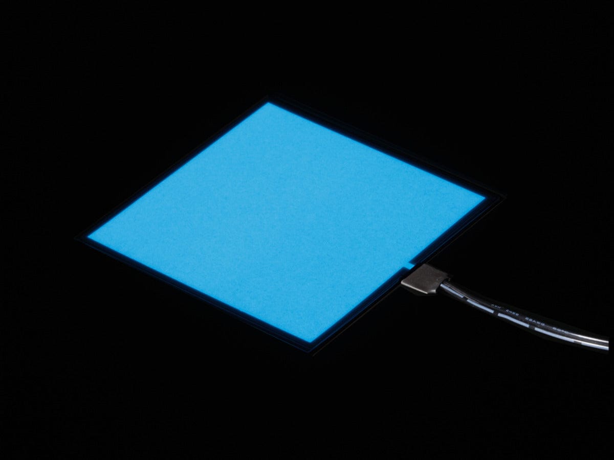 Electroluminescent (EL) Panel Starter Pack - 10cm x 10cm White [Discontinued]