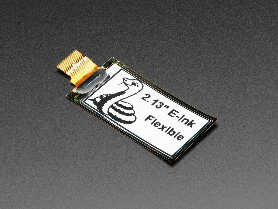2.13inch Flexible Monochrome eInk / ePaper Display - 212x104 Monochrome Adafruit 4243