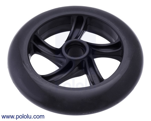 Scooter/Skate Wheel 144×29mm - Black Pololu 3281