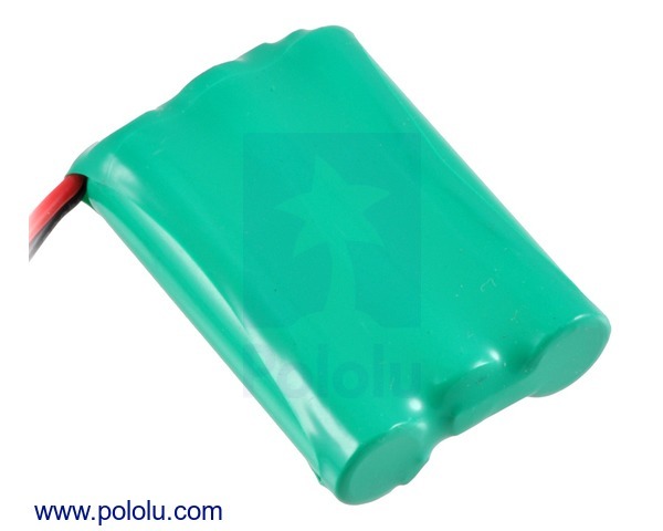 Rechargeable NiMH Battery Pack: 3.6V, 900mAh, 3x1 AAA Cells, JR Connector Pololu 2230