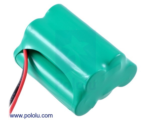 Rechargeable NiMH Battery Pack: 6.0V, 2200mAh, 3+2 AA Cells, JR Connector Pololu 2224