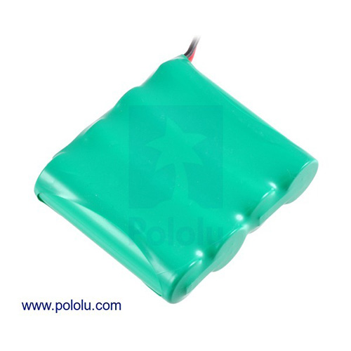 Rechargeable NiMH Battery Pack: 4.8V, 2200mAh, 4x1AA Cells, JR Connector Pololu 2221