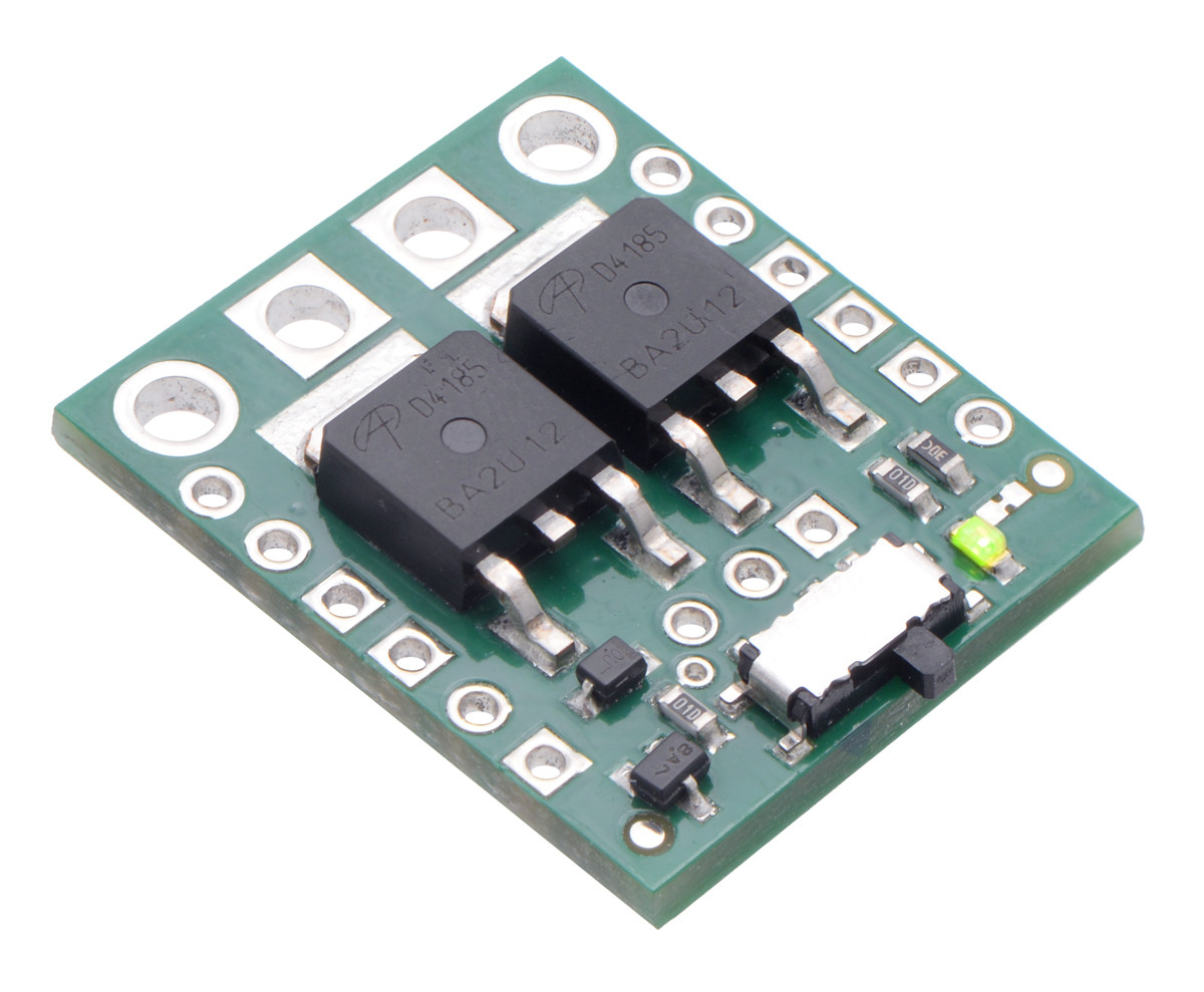 Big MOSFET Slide Switch with Reverse Voltage Protection, MP Pololu 2814