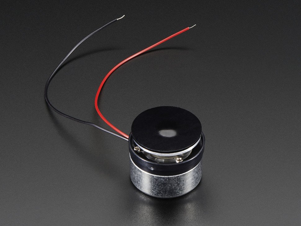 Medium Surface Transducer with Wires - 4 Ohm 3 Watt Adafruit 1785