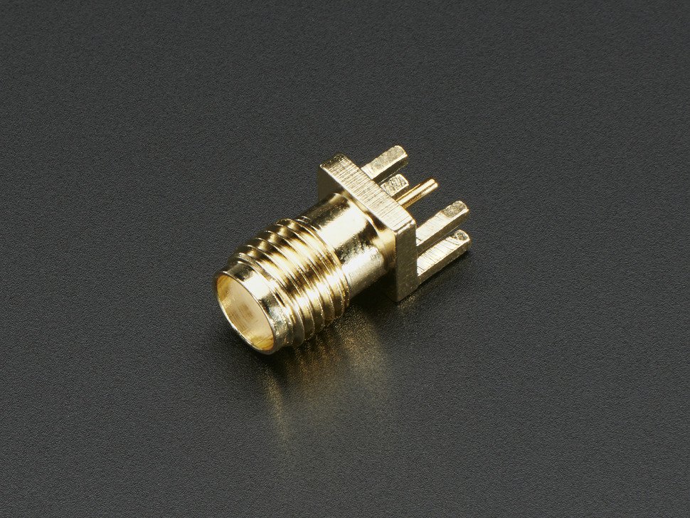 Edge-Launch SMA Connector for 1.6mm / 0.062 inch Thick PCBs Adafruit 1865