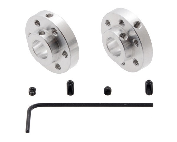 Universal Aluminum Mounting Hub for 8mm Shaft, M3 Holes (2-Pack) Pololu 2693