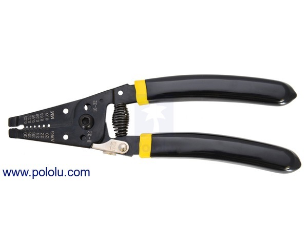 Wire Stripper 20-30 AWG Solid (22-32 AWG Stranded) striptang Pololu 1923