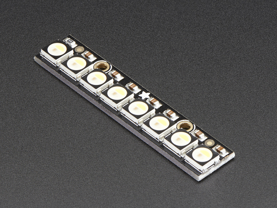 NeoPixel Stick - 8 x 5050 RGBW LEDs - Natural White - 4500K Adafruit 2868