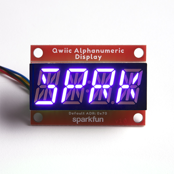 Qwiic Alphanumeric Display - Purple Sparkfun 16918