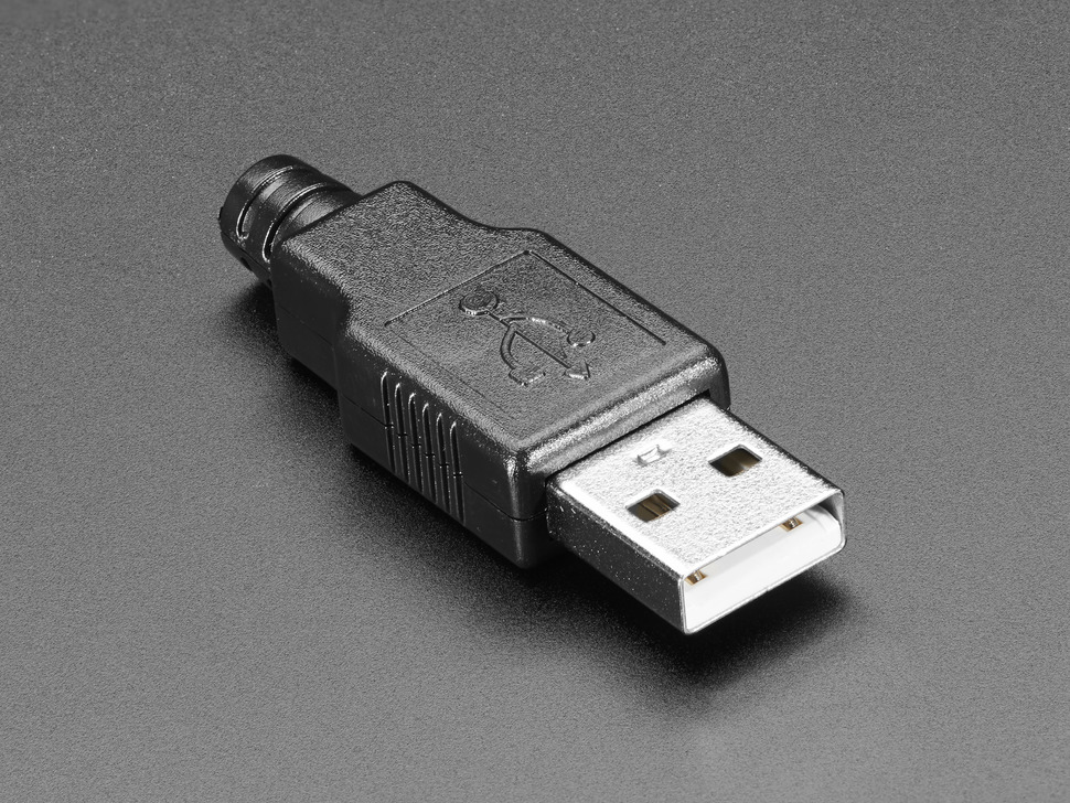 USB DIY Connector Shell - Type A Male Plug Adafruit 1387
