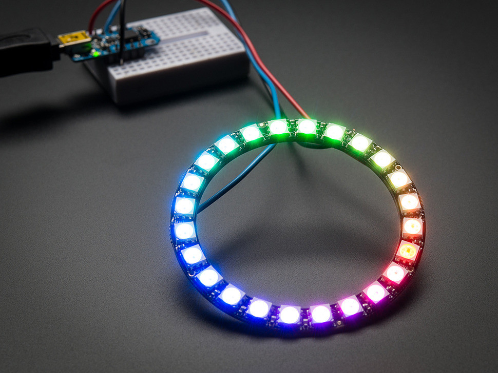 NeoPixel RGB Ring - 24 van Adafruit 1586