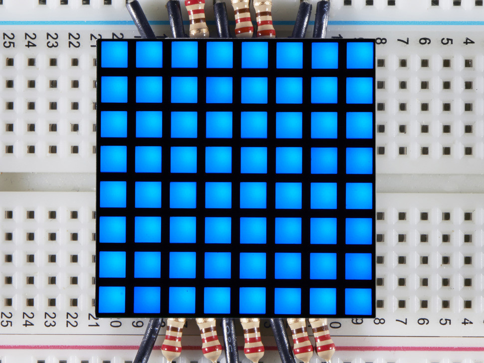 1.2 inch 8x8 Matrix Square Pixel - Blue Adafruit 1817