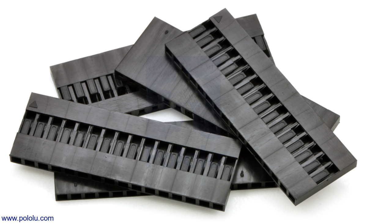 Dupont stekker Behuizing 16pin 5 stuks Pololu-1920