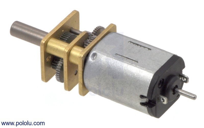 30:1 Micro Metal Gearmotor HP with Extended Motor Shaft Pololu 2212