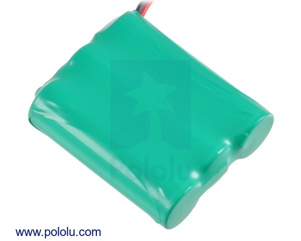 Rechargeable NiMH Battery Pack: 3.6V, 2200mAh, 3x1AA Cells, JR Connector Pololu 2220