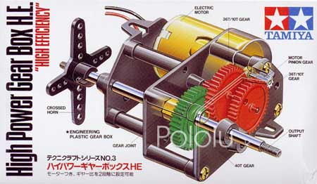 Tamiya 72003 High-Power Gearbox Kit Pololu 72