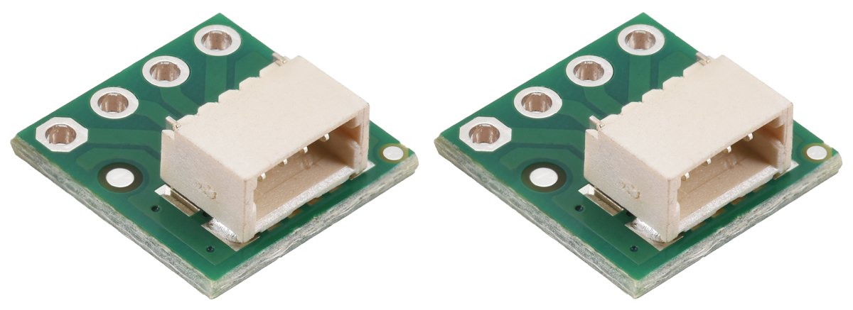 Pololu 4815 JST SH breakoutboard 4 pin male side entry 1.0 mm pitch set van 2 breadboard adapter 2.54 mm