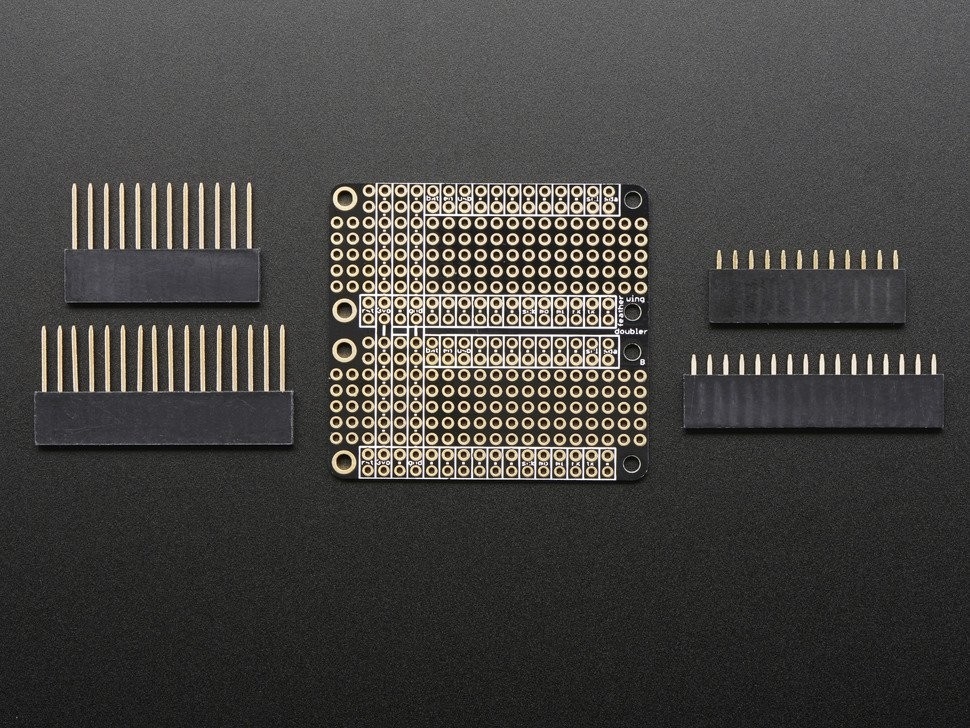 FeatherWing Doubler - Prototyping Add-on For All Feather Boards Adafruit 2890