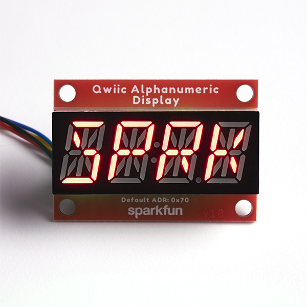 Qwiic Alphanumeric Display - Red Sparkfun 16916