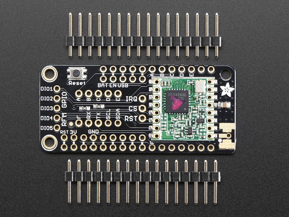 LoRa Radio FeatherWing - RFM95W 433 MHz Adafruit 3232