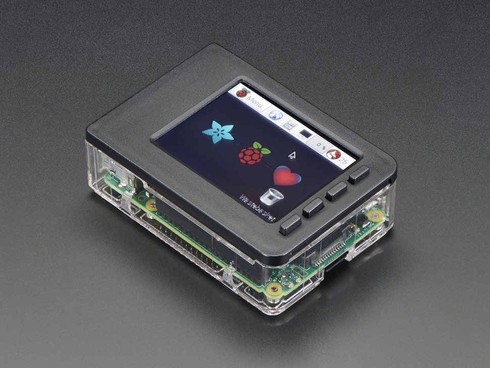 Faceplate and case for 2.8 inch PiTFTs - Raspberry Pi B+ / Pi 2 Adafruit 2807