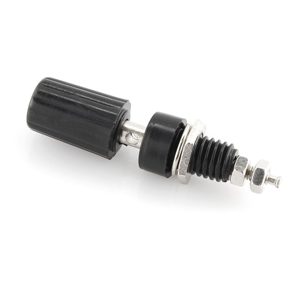 Binding Post Black Banana Plug Zwart Sparkfun PRT-09740