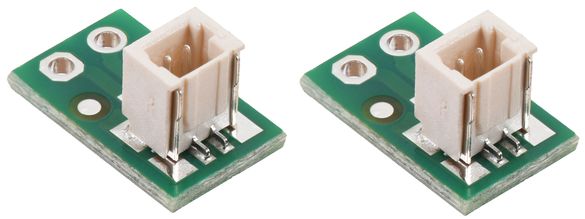Breakoutboard voor JST SH connector 2 pin male top entry set van 2 Pololu 4810