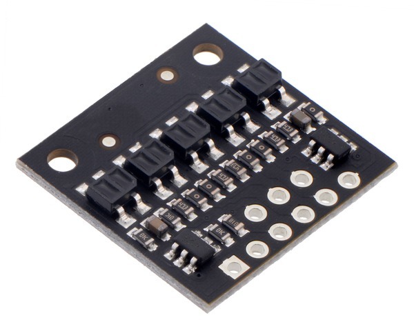 QTRX-HD-05RC Reflectiesensor-array: 5-kanaals, 4 mm pitch, RC-uitgang, lage stroom Pololu 4305