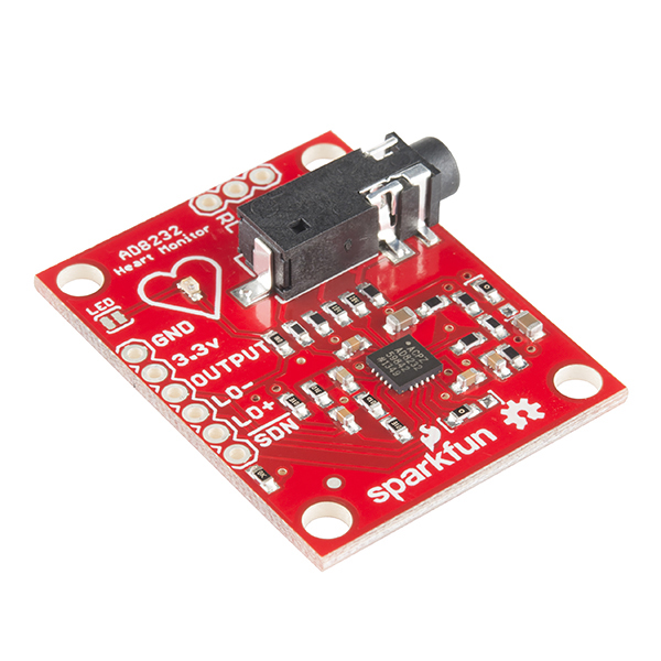 Single Lead Heart Rate Monitor - AD8232 Sparkfun 12650