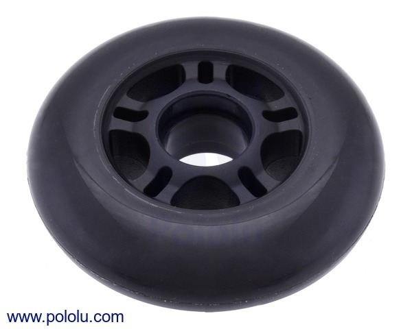 Scooter/Skate Wheel 84×24mm - Black Pololu 3275