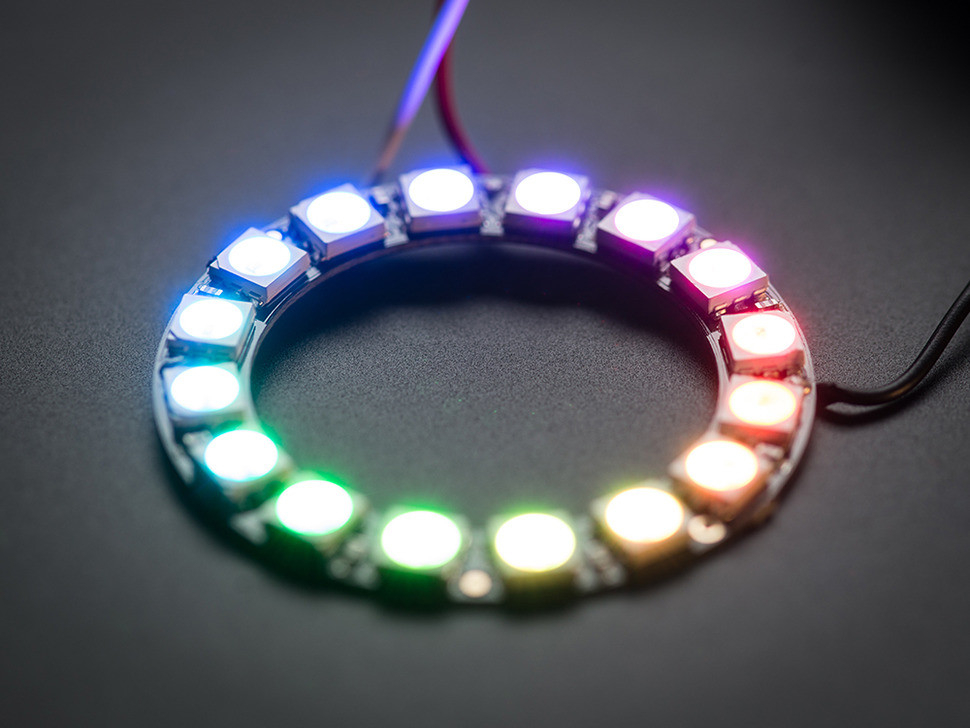 NeoPixel RGB Ring - 16 van Adafruit 1463