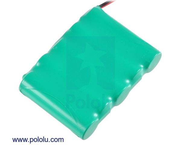 Rechargeable NiMH Battery Pack: 6.0V, 2200mAh, 5x1AA Cells, JR Connector Pololu 2223