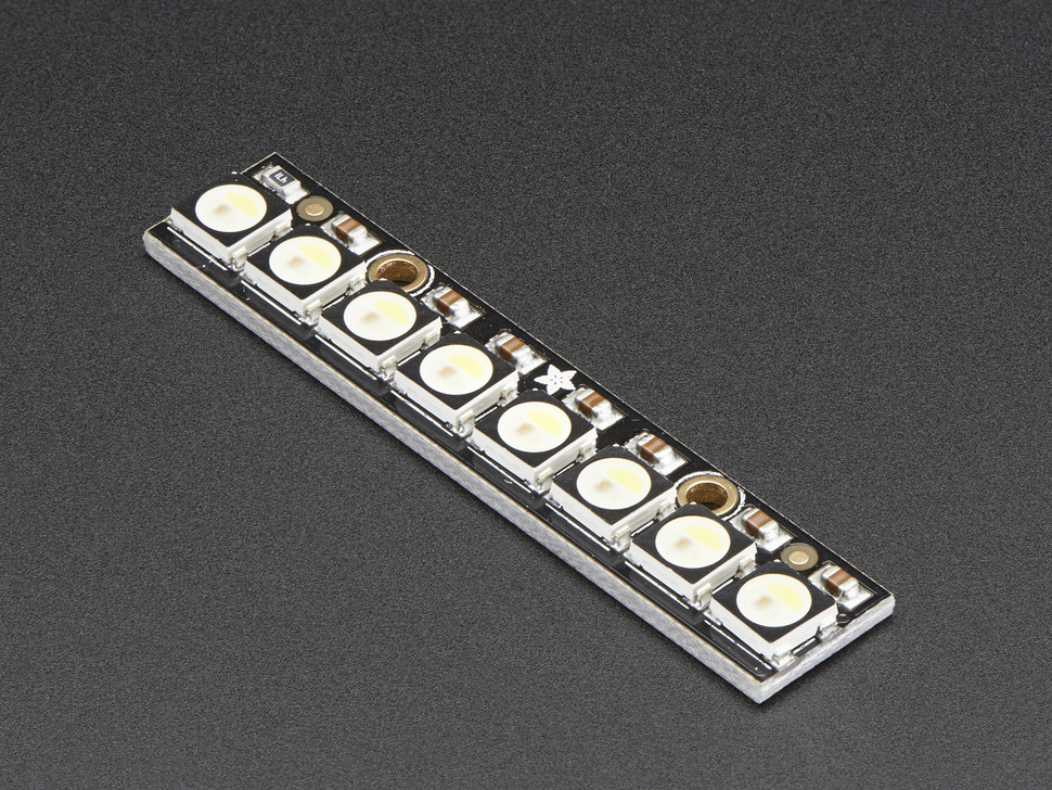 NeoPixel Stick - 8 x 5050 RGBW LEDs - Cool White - 6000K Adafruit 2869