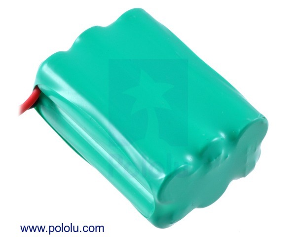 Rechargeable NiMH Battery Pack: 7.2V, 900mAh, 3x2 AAA Cells, JR Connector Pololu 2235