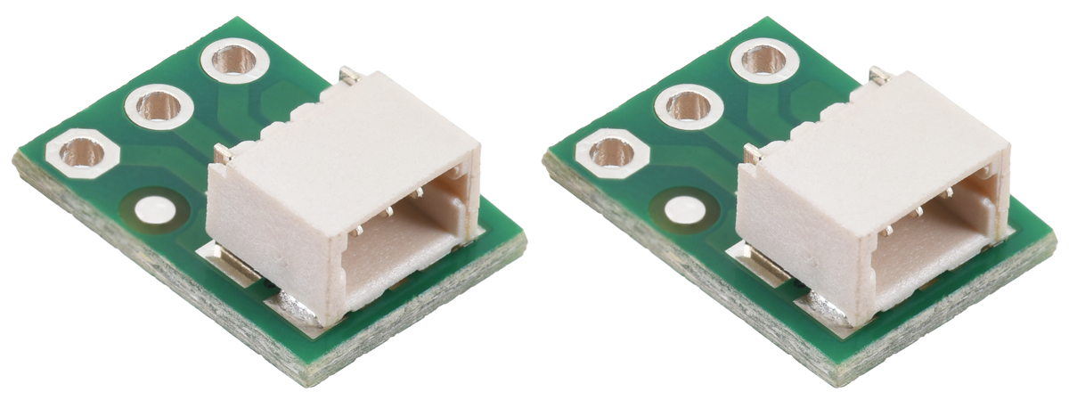 Pololu 4813 JST SH breakoutboard 3 pin male side entry 1.0 mm pitch set van 2 breadboard adapter 2.54 mm