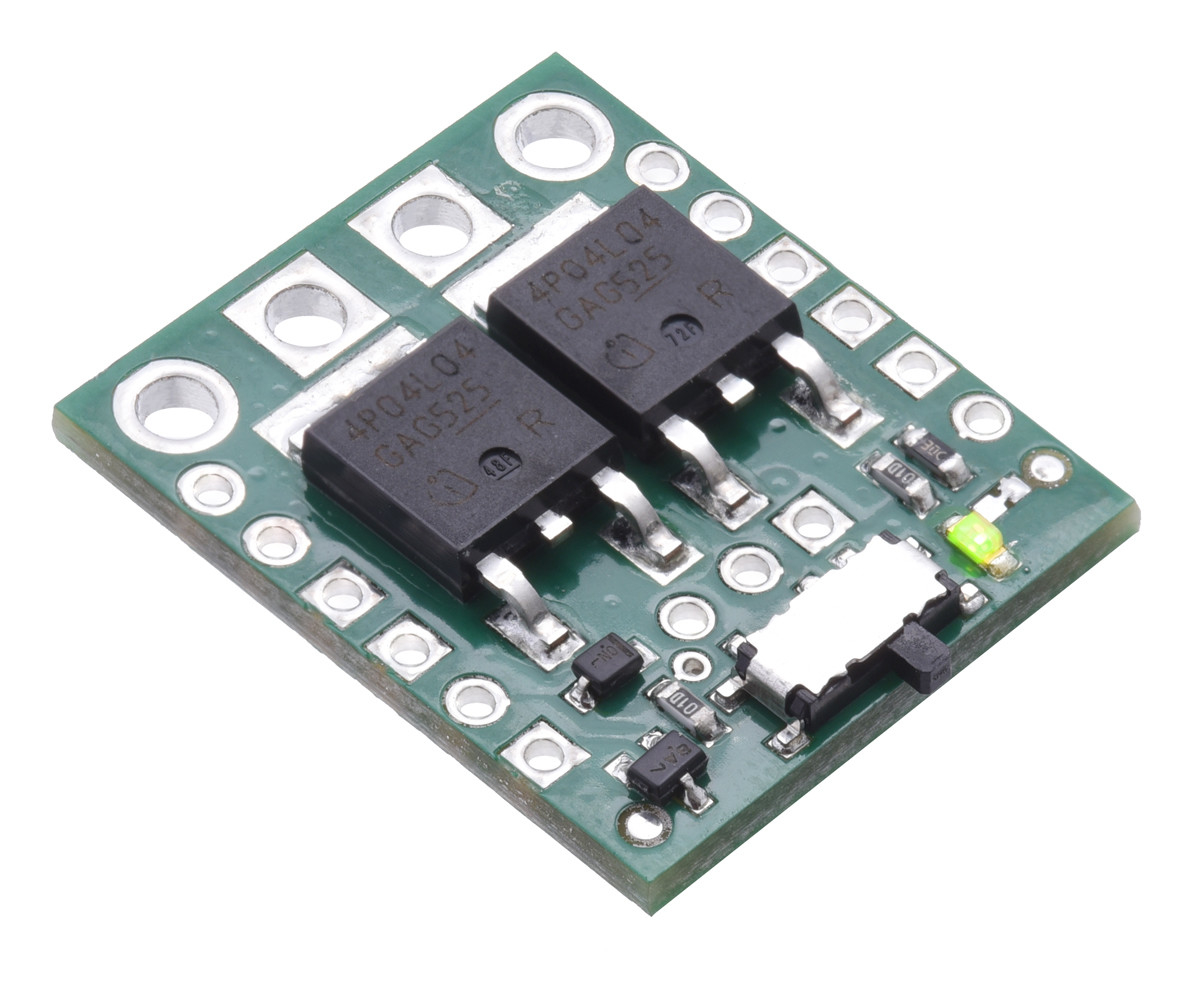 Big MOSFET Slide Switch with Reverse Voltage Protection, HP Pololu 2815