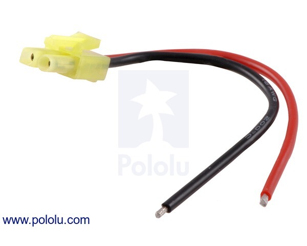 Mini Tamiya Plug with 10cm Leads, Female Pololu 2178