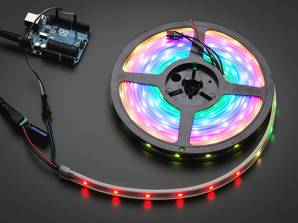 NeoPixel RGB strip 30LEDs/1m wit van Adafruit 2538