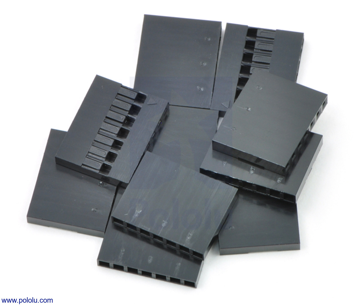 1x7-Pin 10-Pack 0.1" (2.54mm) Krimpconnectorbehuizing Pololu-1906