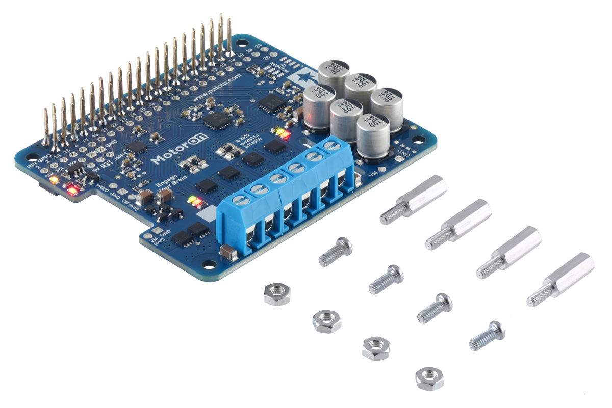 Motoron M2H24v14 Dual High‑Power Motor Controller voor Raspberry Pi (stackable, I²C) - Pololu 5051
