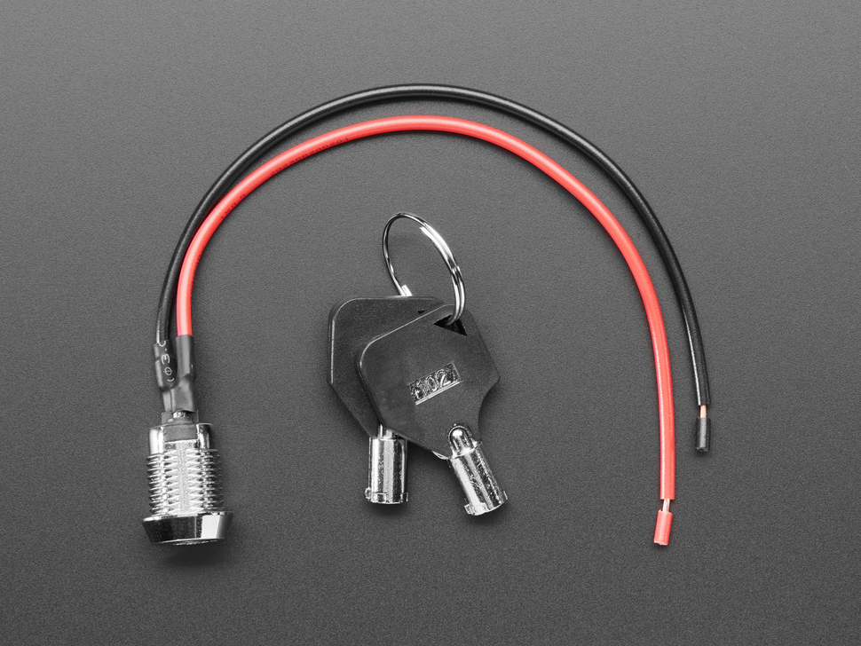 Adafruit On Off Round Key Lock 12 mm Diameter Adafruit 5927