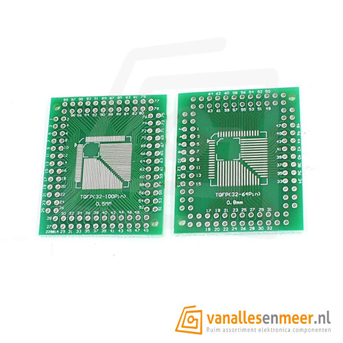SMT Breakout PCB voor TQFP 32-100
