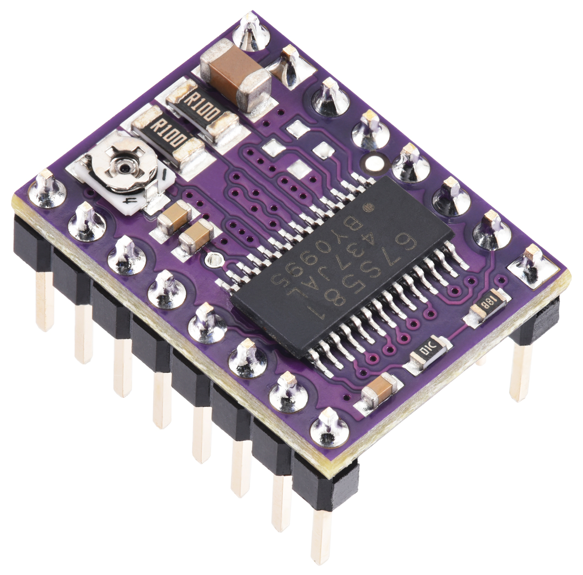 TB67S581FNG Stepper Motor Driver Carrier (Soldered Header Pins) – Pololu-2989