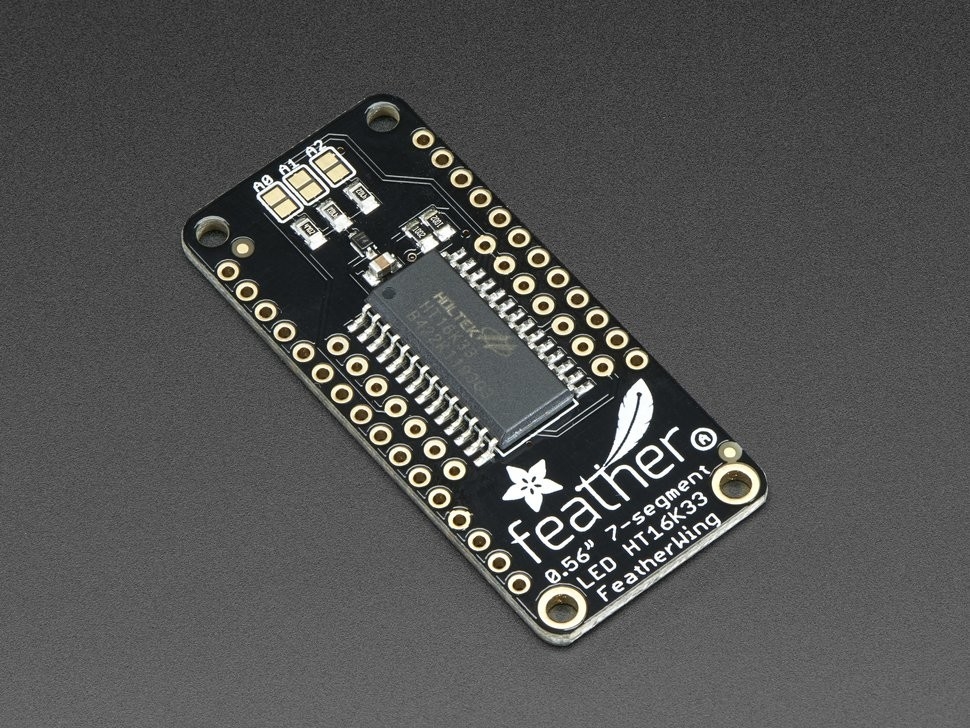 4-Digit 7-Segment LED Matrix Display FeatherWing Adafruit 3088