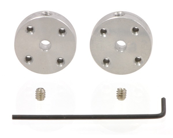 aluminium montagehub voor 3 mm as, 4-40 gaten (2-pack) Pololu 1078