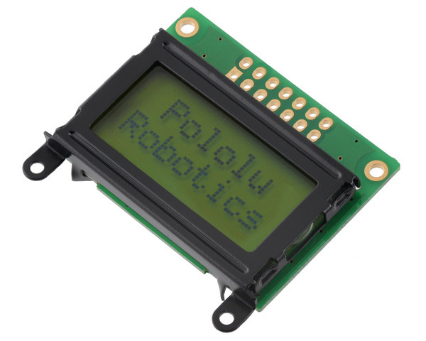 8×2 Character LCD - Black Bezel (Parallel Interface) Pololu 356