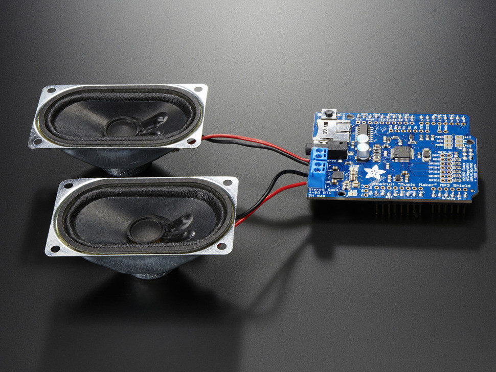 Music Maker MP3 Shield voor Arduino 3W Stereo Amp van adafruit 1788