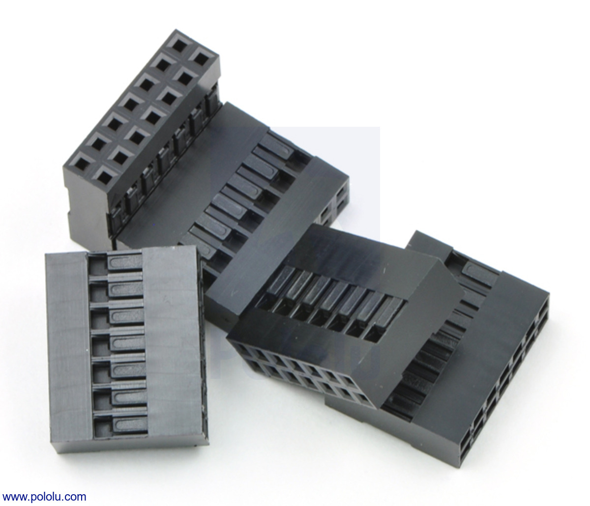 2,54 mm Dupont Krimpconnectorbehuizing: 2x7-Pins – 5 stuks – Pololu-1915