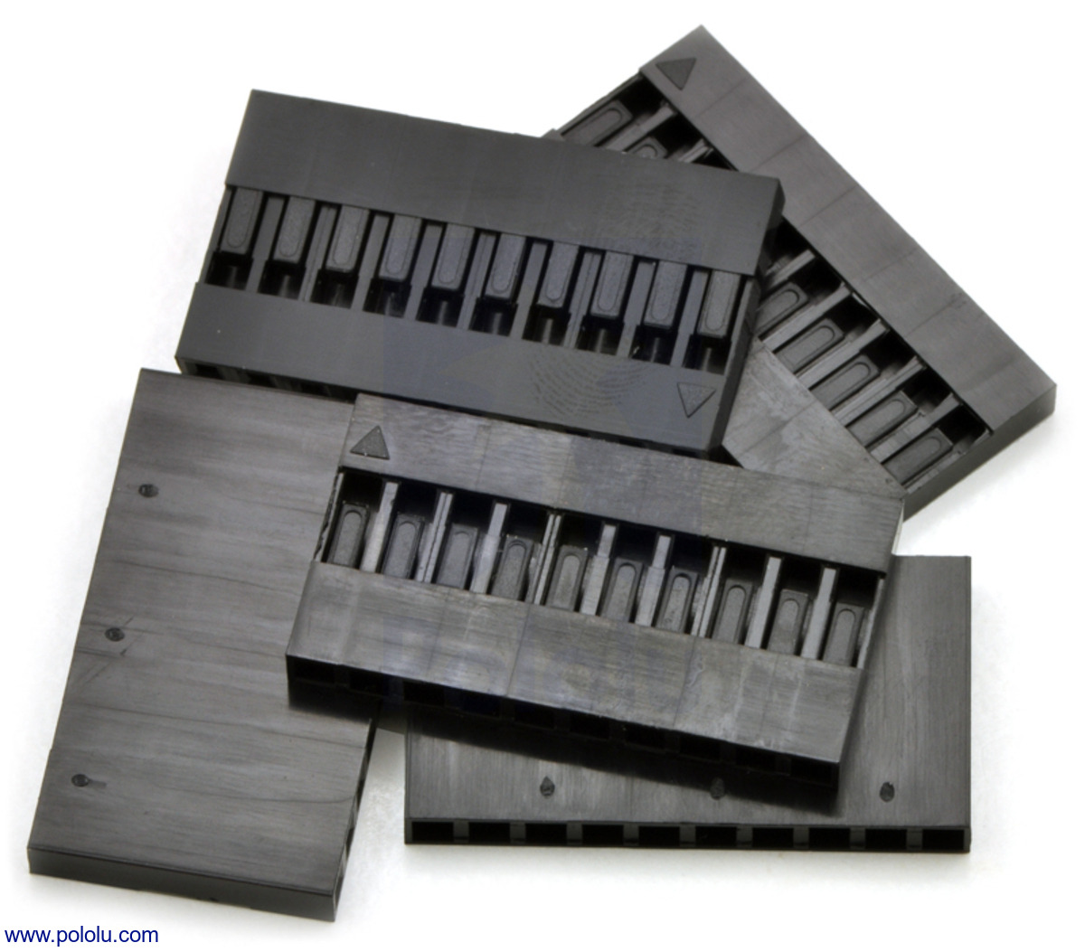 1x9-Pin 5-Pack 0.1" (2.54mm) Krimpconnectorbehuizing: Pololu-1909