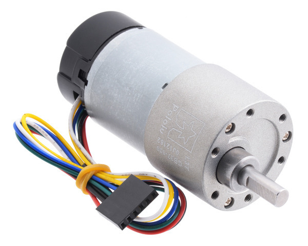 150:1 Metal Gearmotor 37Dx73L mm with 64 CPR Encoder (Helical Pinion) Pololu 2828